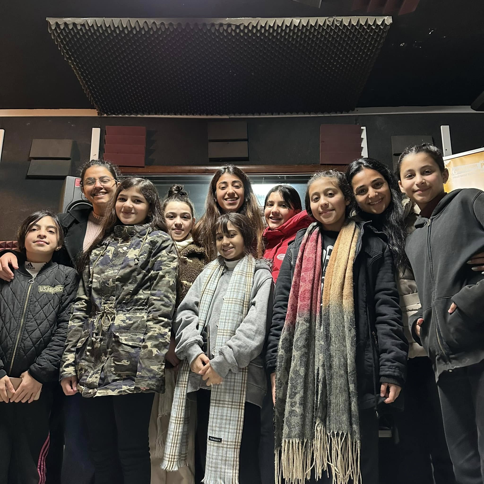 Shoruq Girls’ Rap Group Training Session